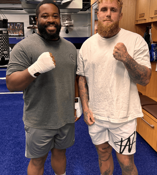 Timothy Moten with Jake Paul