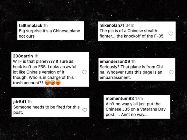 f35 chinese plane comments insta 1