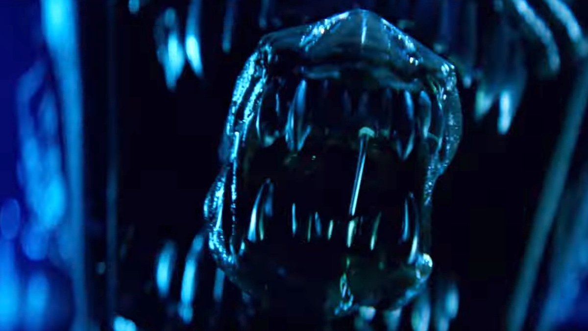 The monster int he mouth of a Xenomorph on Alien: Earth