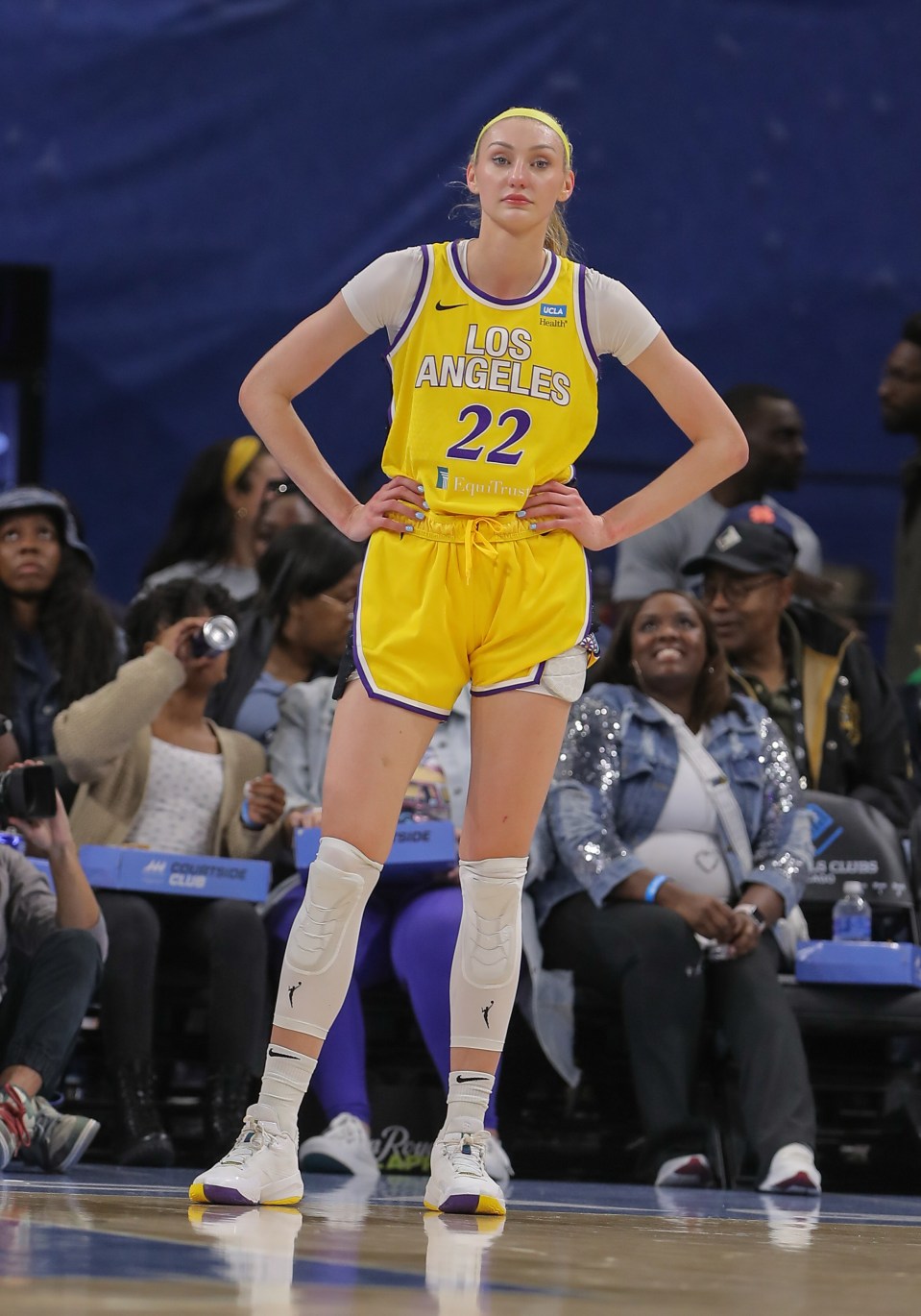 She stars for the Los Angeles Sparks in the WNBA