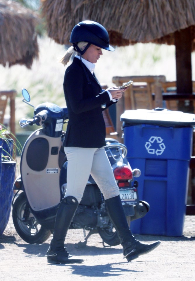 Teddi Mellencamp is spotted at an equestrian competition in La Quinta, California just after filing for divorce