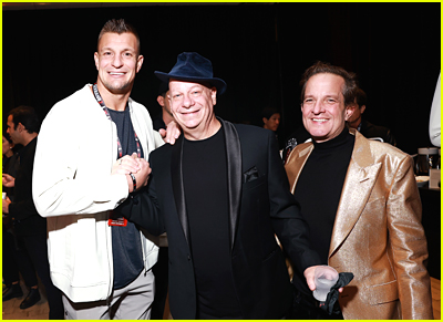 Rob Gronkowski Jeff Ross Jeff Beacher at the Paul vs Tyson fight