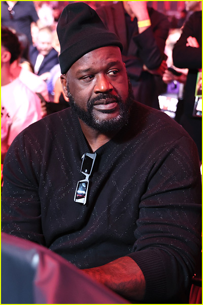 Shaquille ONeal at the Paul vs Tyson fight