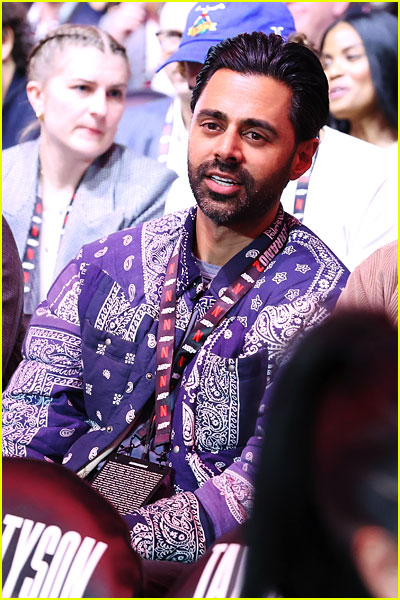 Hasan Minhaj at the Paul vs Tyson fight