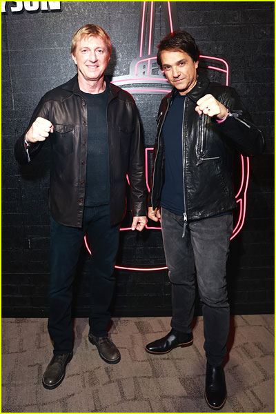 William Zabka and Ralph Macchio at the Paul vs Tyson fight