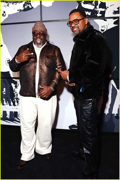 Cedric the Entertainer and Mike Epps at the Paul vs Tyson fight