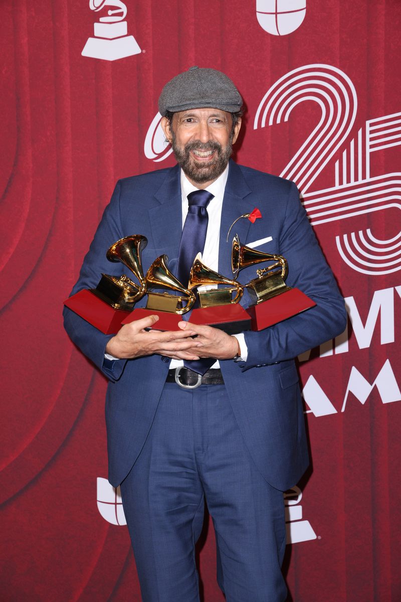 uan Luis Guerra, winner of the Record of The Year for "Mambo 23"