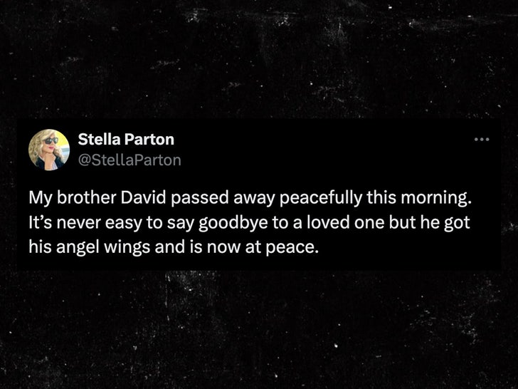 stella parton david parton death tweet x