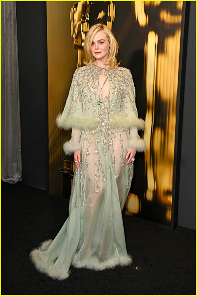 Elle Fanning at the Governors Awards