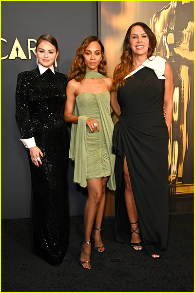 Selena Gomez, Zoe Saldana, Karla Sofia Gascon at the Governors Awards