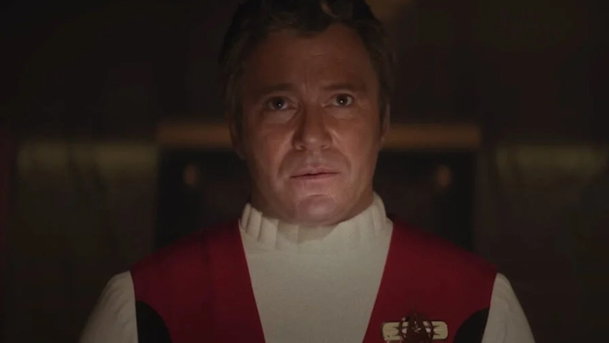 William Shatner, digitally de-aged to his Star Trek: Generations age, in the short film765874: Unification.