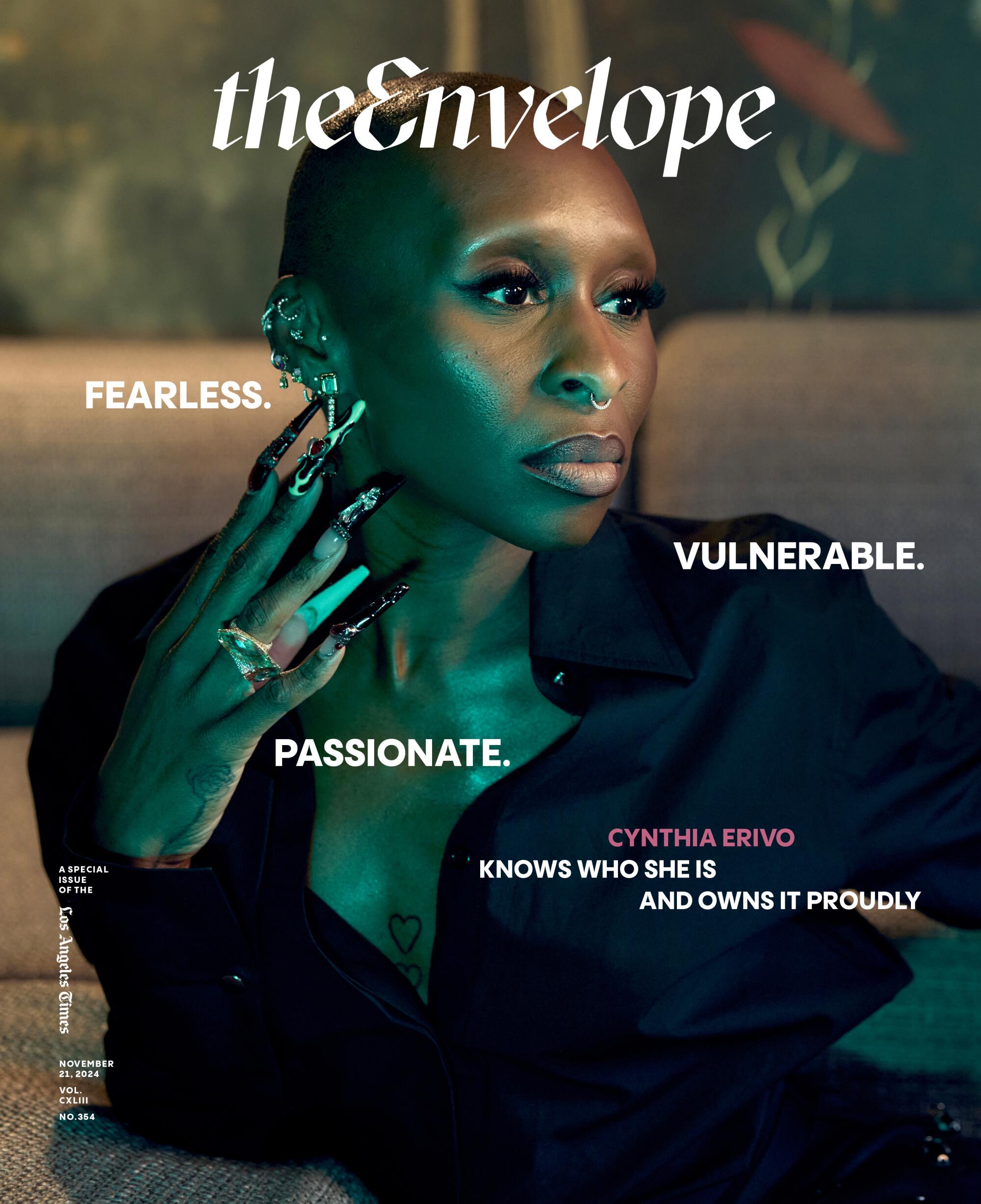 The Envelope Cynthia Erivo magazine cover