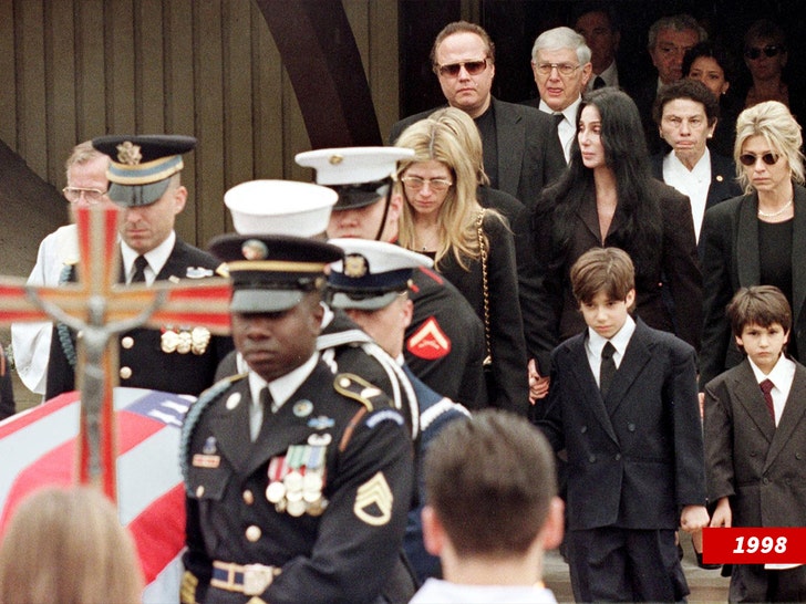 cher and sonny bono funeral getty 3