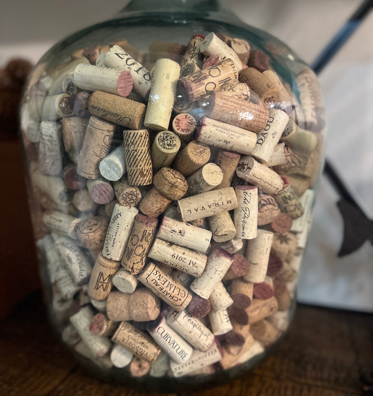 jar full of wine corks