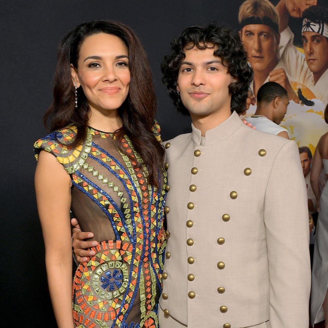 Vanessa Rubio and Xolo Maridueña at a Cobra Kai Special Fan Event 