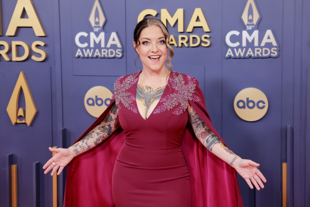 Ashley McBryde attends The 58th Annual CMA Awards at Music City Center on November 20, 2024 in Nashville, Tennessee. (Photo by Jason Kempin/Getty I