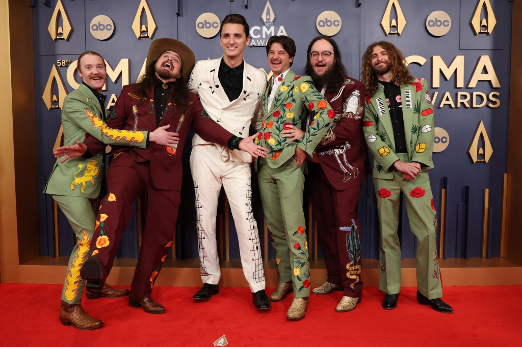 The Red Clay Strays poses on the red carpet during the 58th Annual CMA Awards, in Nashville, Tennessee, U.S., November 20, 2024. 