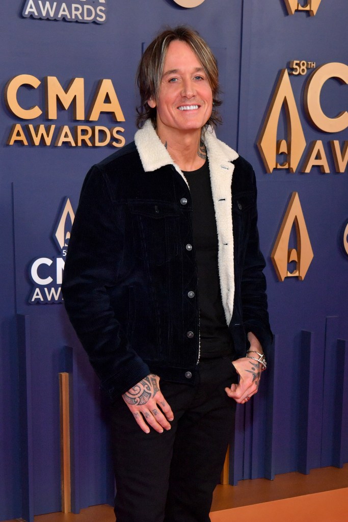 Keith Urban attends The 58th Annual CMA Awards at Music City Center on November 20, 2024 in Nashville, Tennessee