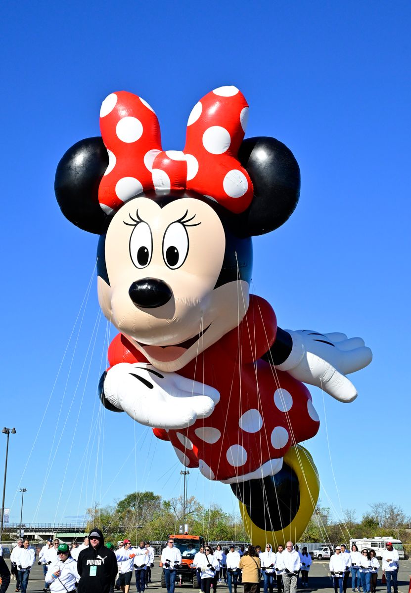 EAST RUTHERFORD, NEW JERSEY - NOVEMBER 02: Macy's Thanksgiving Day Parade - Balloonfest Preview at MetLife Stadium on November 02, 2024 in East Rutherford, New Jersey.  (Photo by Eugene Gologursky/Getty Images for Macy's)