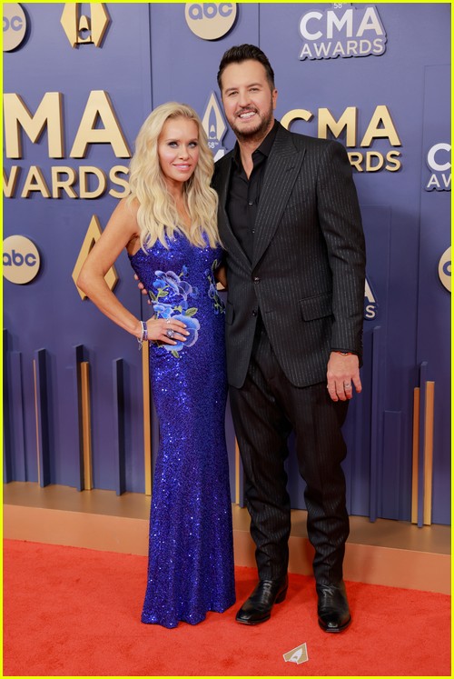 Luke Bryan with his wife Caroline