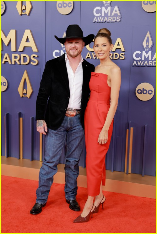 Cody Johnson with his wife Brandi