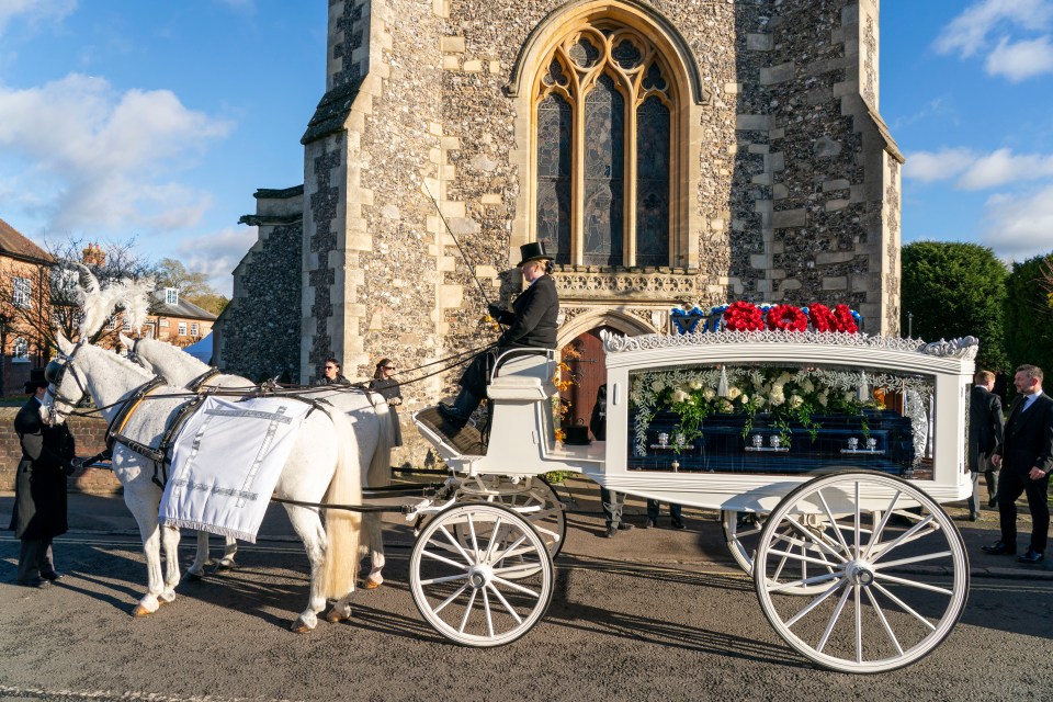 Liam's family and closest friends came together to pay their final respects following the star's death aged 31