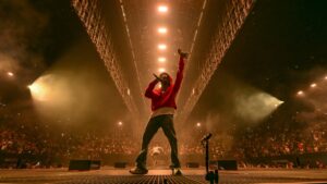 Kendrick Lamar, seen here performing at the Forum in Inglewood, Calif. on June 19, dropped his sixth album, GNX on Friday, Nov. 22, without any advance warning.