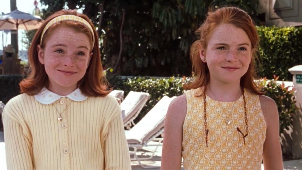 Lindsay Lohan in the 1998 remake of The Parent Trap.