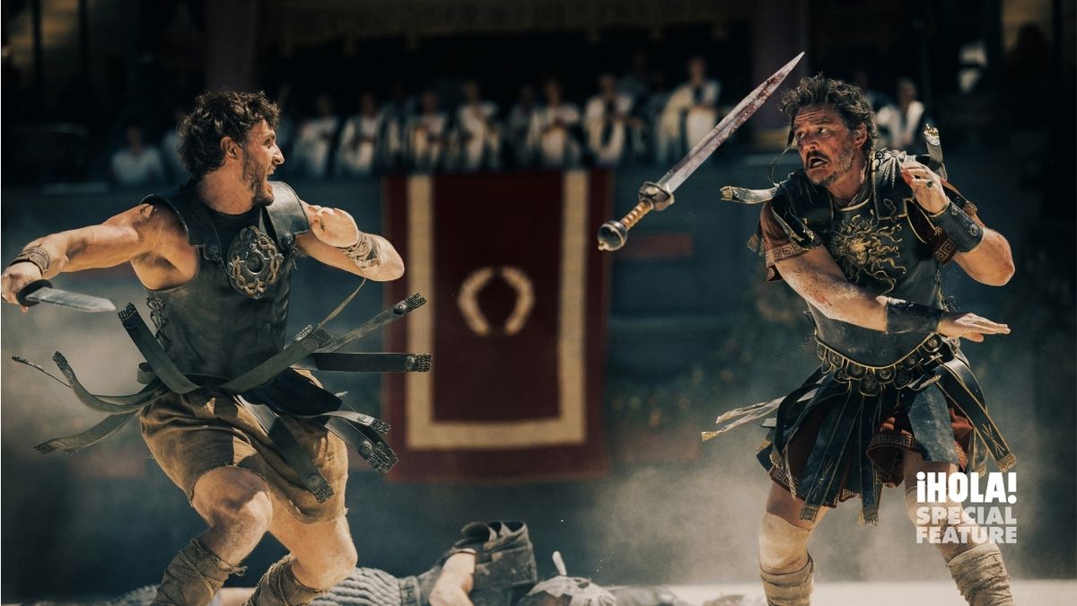 Paul Mescal Plays Lucius and Pedro Pascal Plays Marcus Acacius in Gladiator II