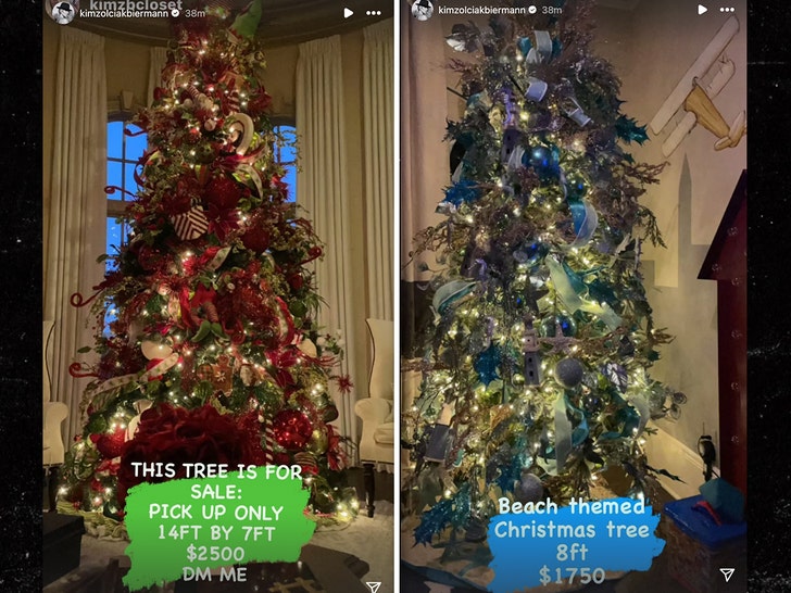 kim zolciak christmas trees