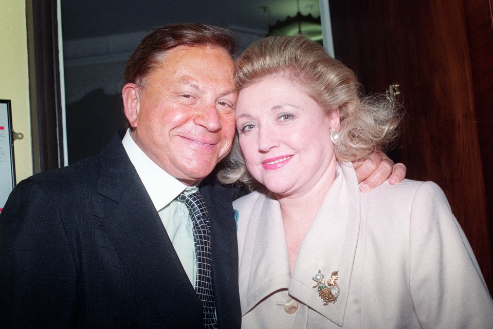 The author with devoted husband Robert in London in 1993