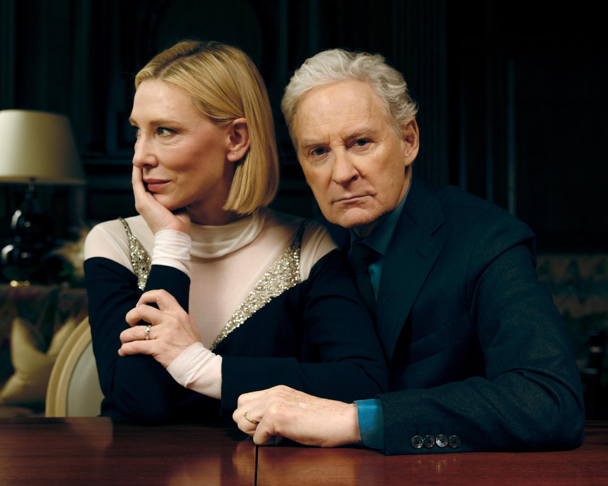 Cate Blanchett and Kevin Kline,  in London.