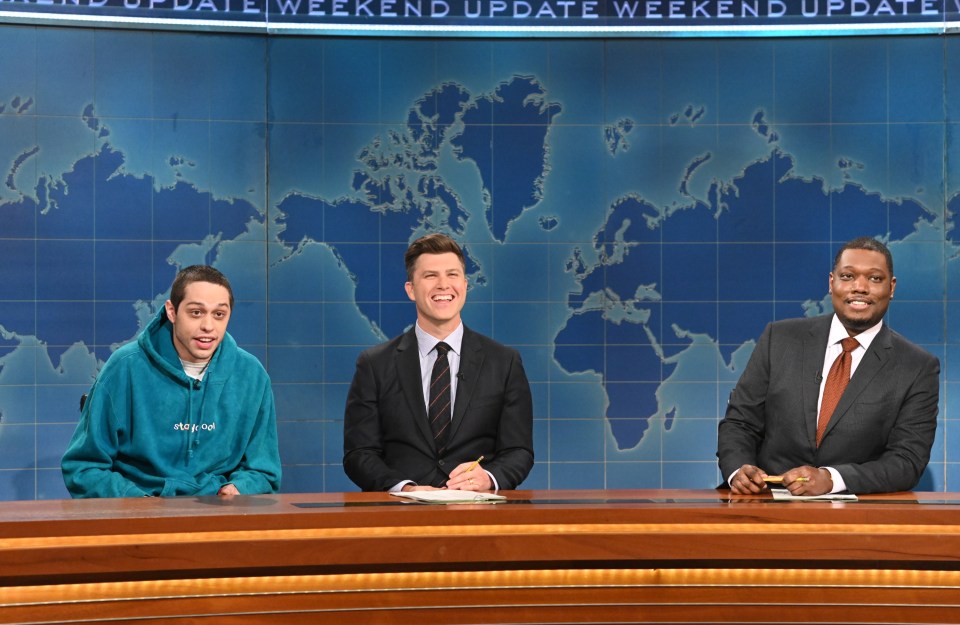 Colin and Pete met on Saturday Night Live, Pete departed the show in 2022 (with Michael Che on Weekend Update)