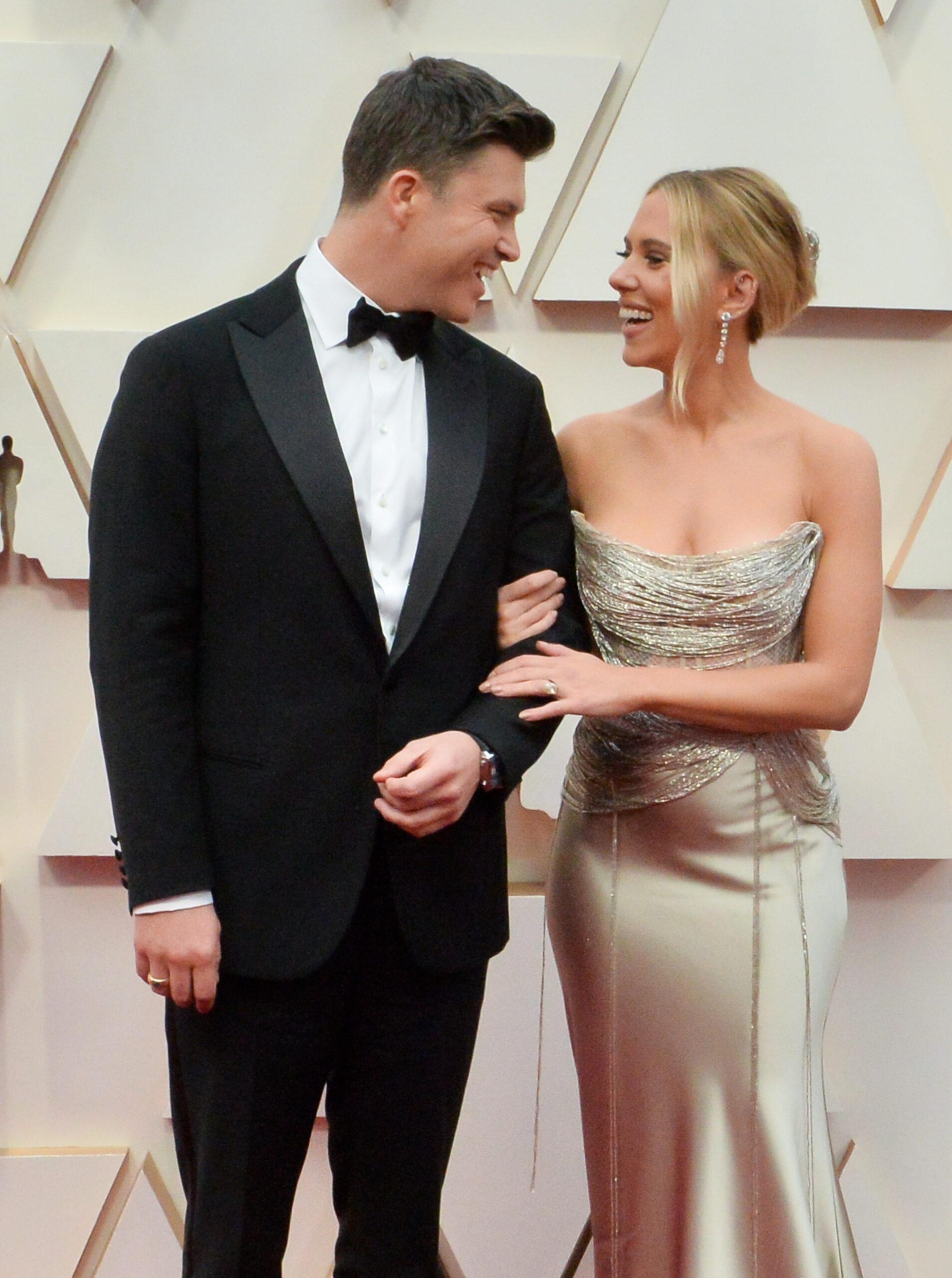 Scarlett Johansson and Colin Jost