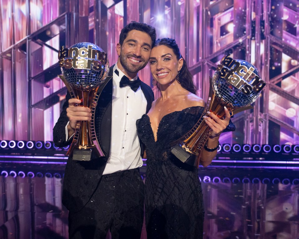 Joey Graziadei and Jenna Johnson won the DWTS mirrorball trophy