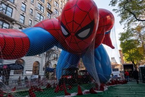 Macy's Thanksgiving Day Parade Balloons Inflated In Preparation For The Parade