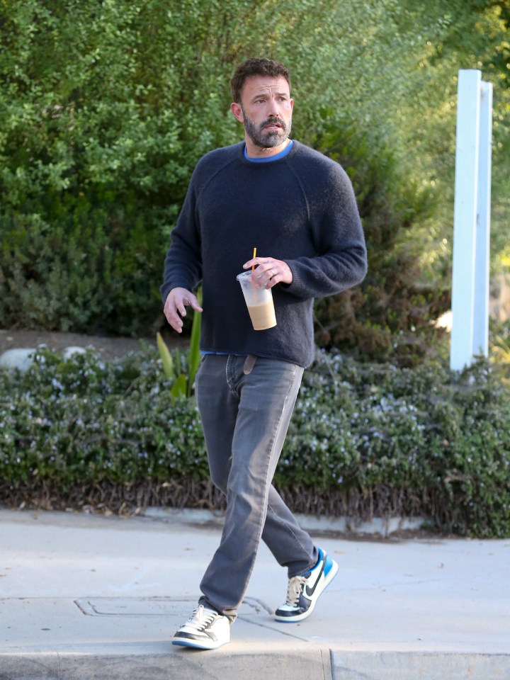 Ben Affleck spent the holiday away from his estranged wife