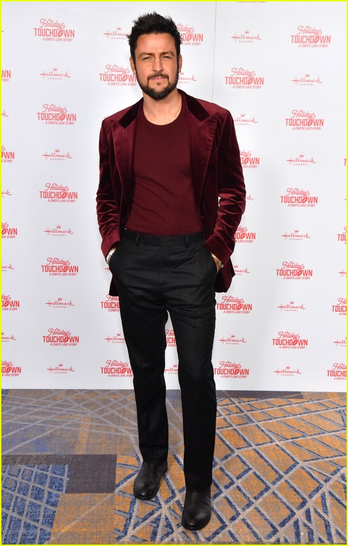 Tyler Hynes at Holiday Touchdown premiere