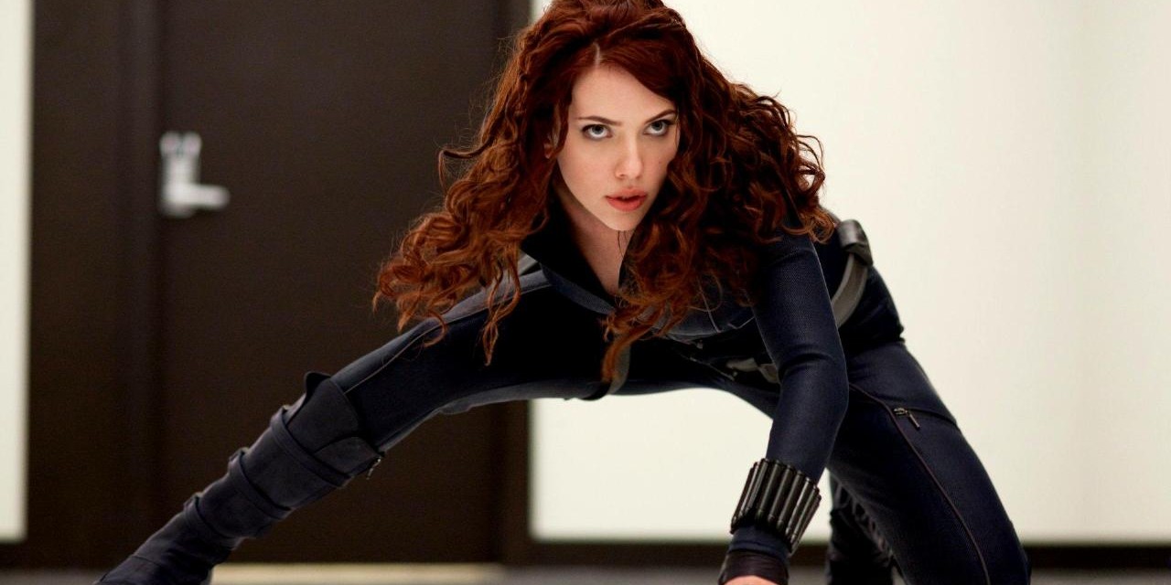 Scarlett Johansson as Black Widow in Iron Man 2.