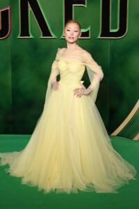 Ariana Grande stunned in a yellow gown at Wicked: Part One premiere at The Royal Festival Hall