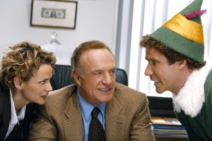 (l-r) Amy Sedaris, James Caan, Will Ferrell in 'Elf'