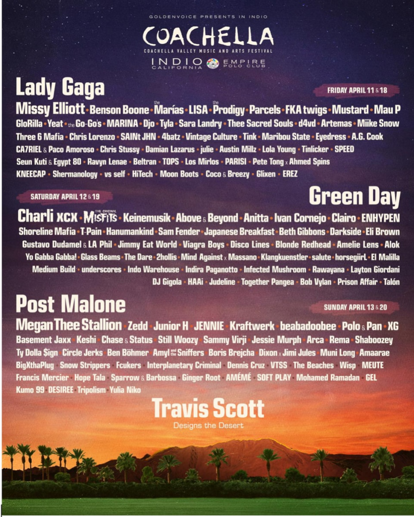 Coachella 2025 lineup