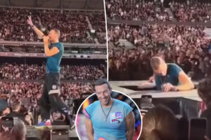 Coldplay's Chris Martin falls through trapdoor on stage during Melbourne performance: 'Holy s--t'