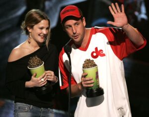 Actors Drew Barrymore and Adam Sandler won an MTV Movie Award for "Best On-Screen Team" in 2004.