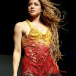 Shakira performs with Bizarrap at the Sahara Tent during the 2024 Coachella Valley Music and Arts Festival at Empire Polo Club on April 12, 2024 in Indio, California. (Photo by Matt Winkelmeyer/Getty Images for Coachella)