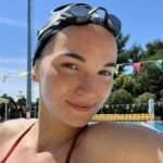 Freestyle Swimmer Kornelia Fiedkiewicz in Two-Piece Workout Gear Says "Here I Am"