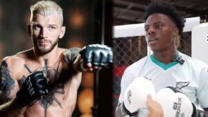 IShowSpeed gets dropped by UFC star Dan Hooker as streamer gets into cage