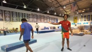 IShowSpeed shocks another Olympian with insane 6-foot jump