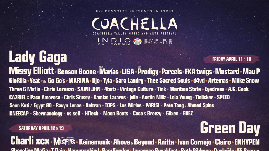 Coachella 2025 lineup