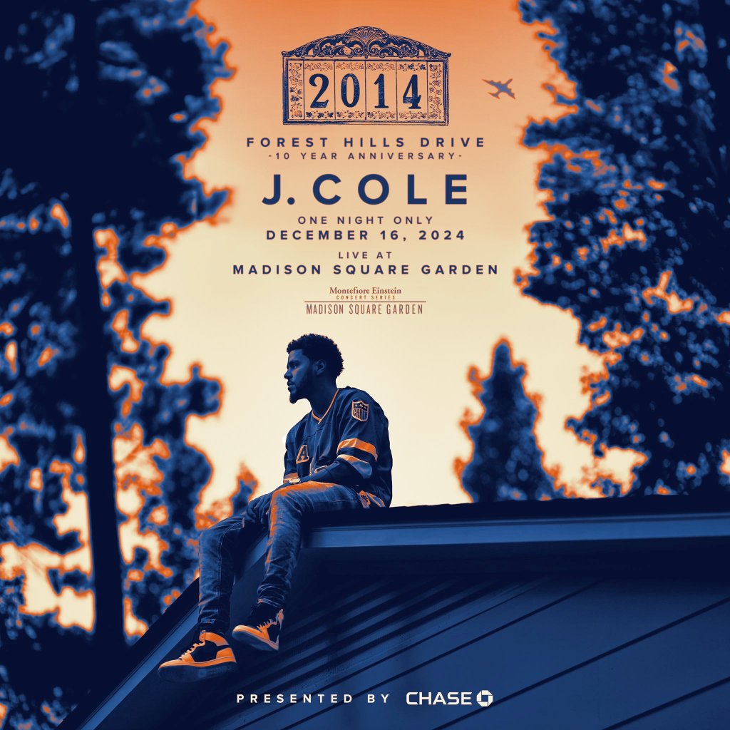 J. Cole Announces 'Forest Hill Drive 10th Anniversary' Show